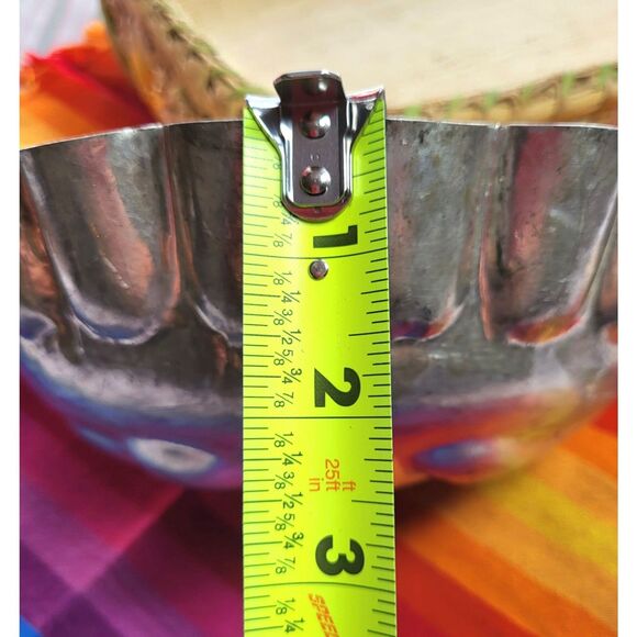 Vintage MCM German Fleur De Lis Aluminum European Cake Bread Baking Mold Decor - Picture 8 of 9